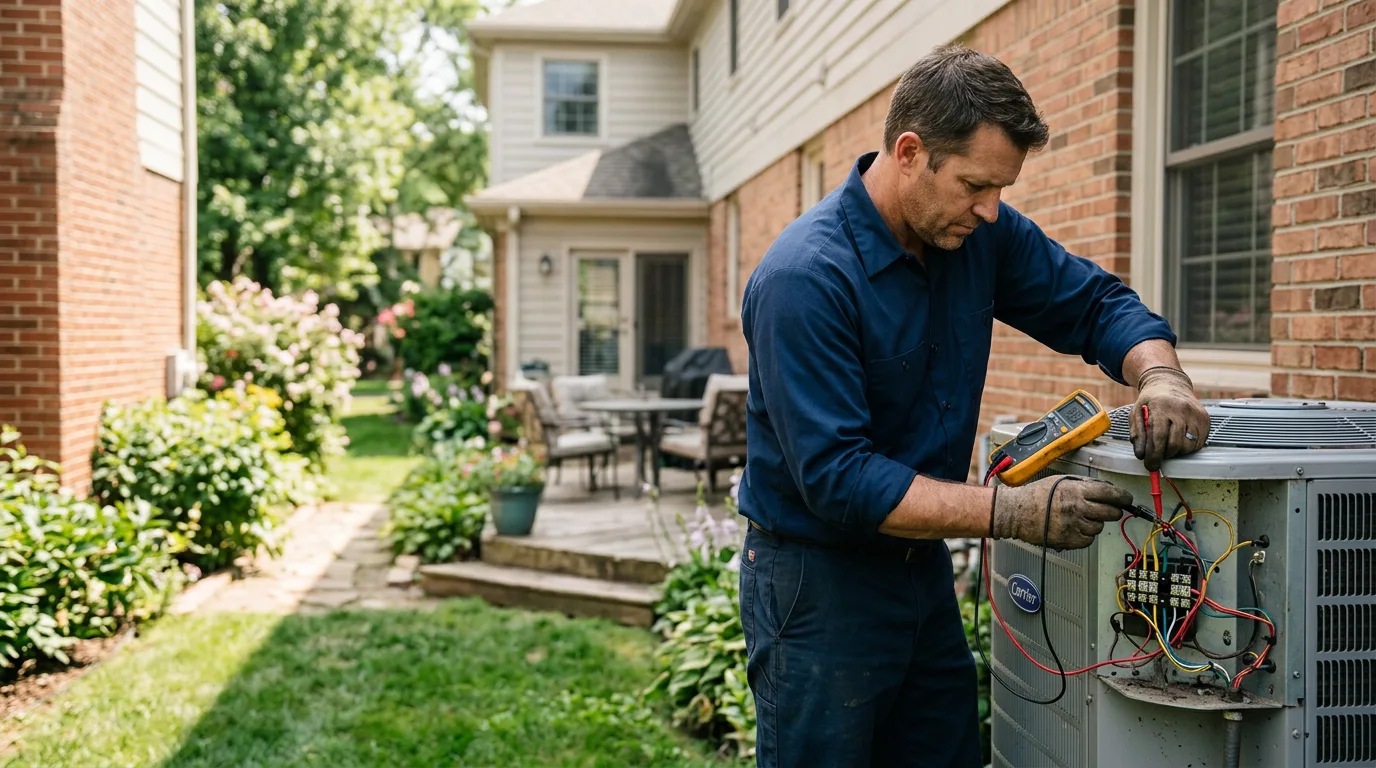 HVAC technician working near Mount Sterling, IL